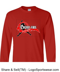 Red Crossfire Long Sleeve Adult Design Zoom