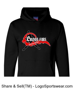 Black Crossfire Adult Hoodie Design Zoom