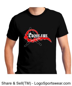 Black Crossfire Adult T-shirt Design Zoom